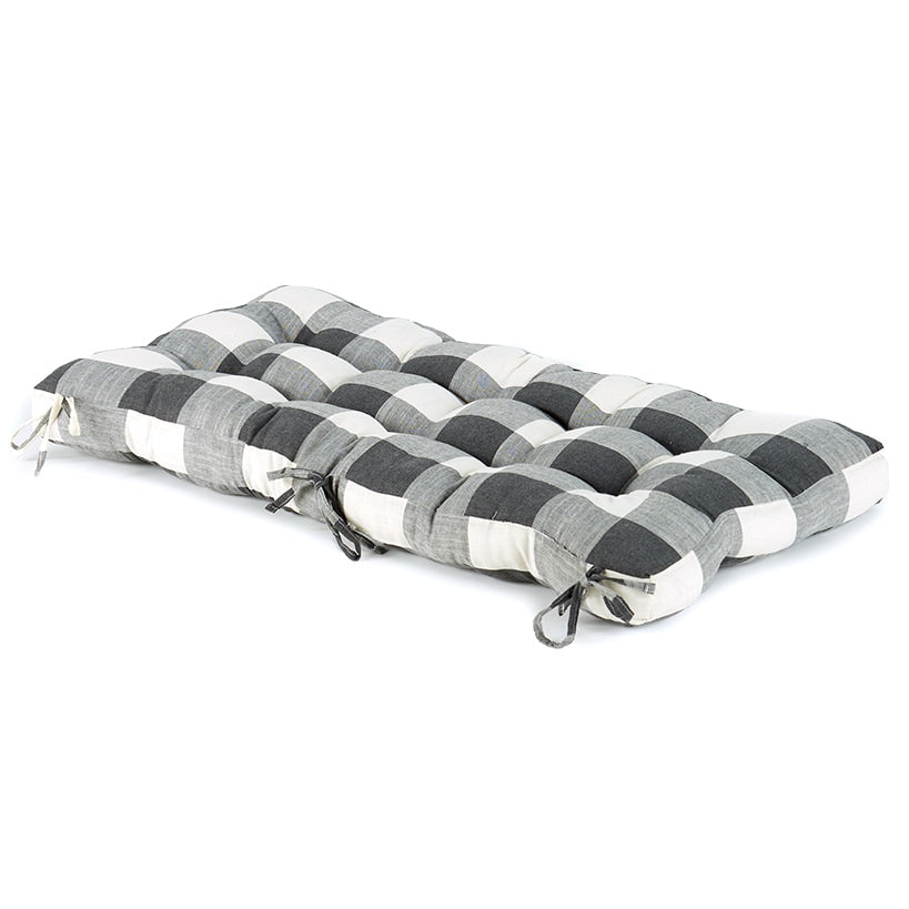 Buffalo Check Bench Cushion in Olive or Red