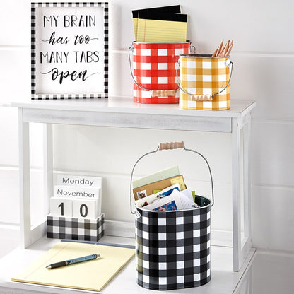 Sets of 3 Decorative Metal Buckets