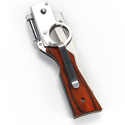 Rifle Folding Knife with LED Light