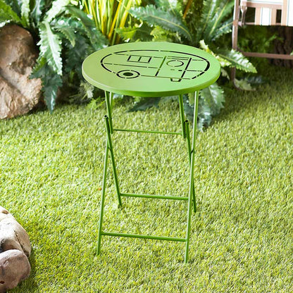 Fall-Inspired Foldable Metal Icon Tables