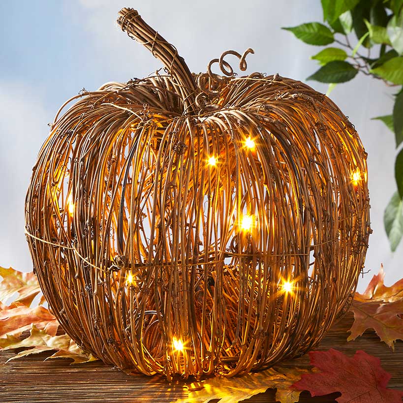 Lighted Pumpkin Grapevine Collection#select-item_large-pumpkin