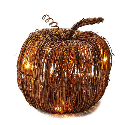 Lighted Pumpkin Grapevine Collection