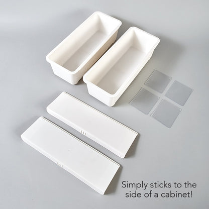Set of 2 Stick & Slide Organizers
