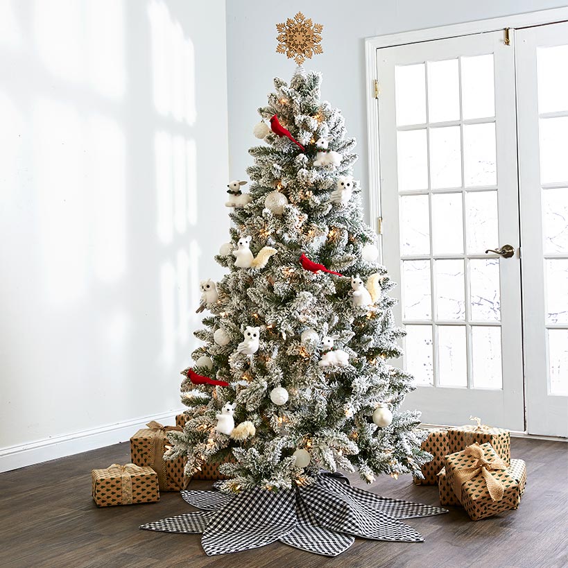 Winter Woodland Snowflake Tree Topper