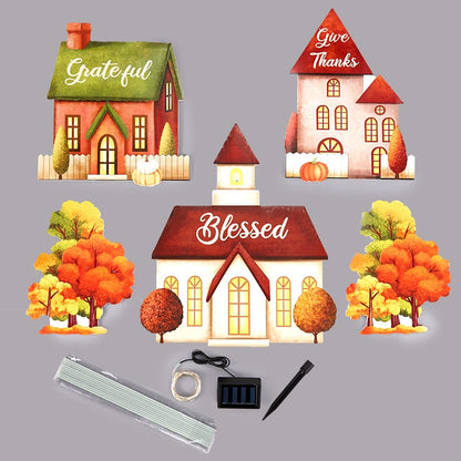 5-Pc. Lighted Village Stakes