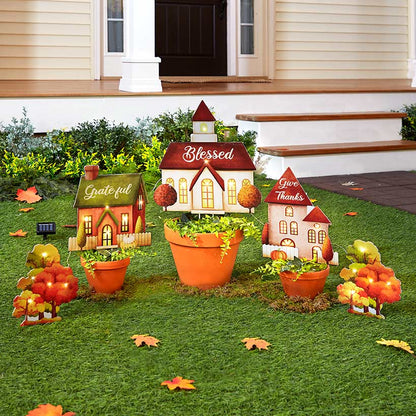 5-Pc. Lighted Village Stakes
