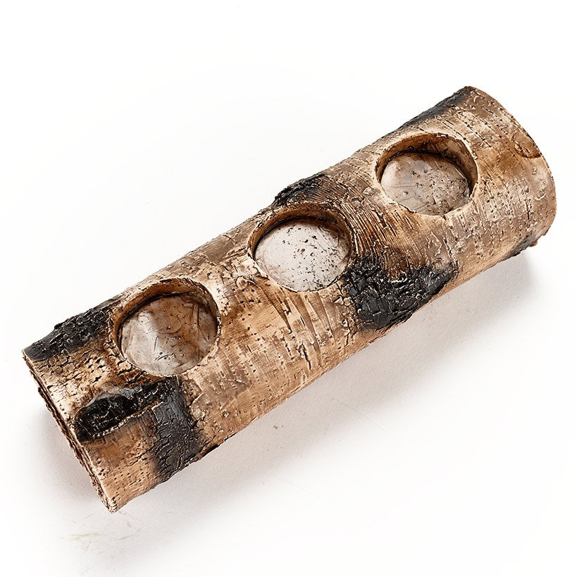 Woodland Log Tea Light Candleholders
