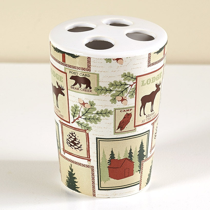 Mountain Lodge Bathroom Toothbrush Holder