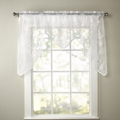 Lace Window Panel or Valance