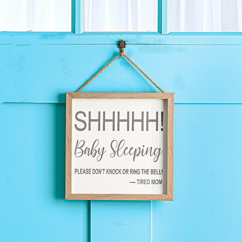 Baby Nursery Decor#select-item_"shh!-baby-sleeping"-sign