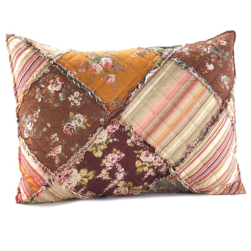 Harvest Ragged Quilted Sham