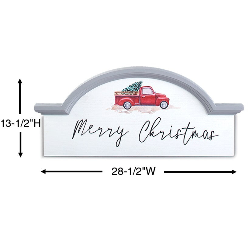 Vintage Red Truck Holiday Collection#select-item_wooden-arch-wall-decor