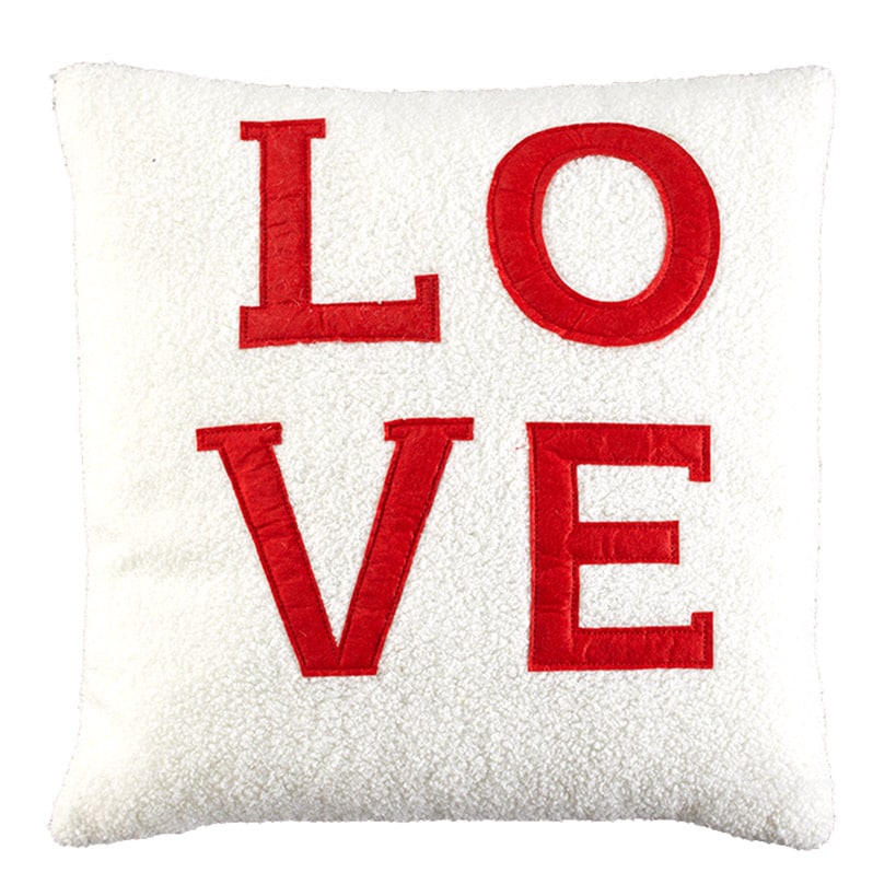 Sherpa Decorative Pillow with Sentiment