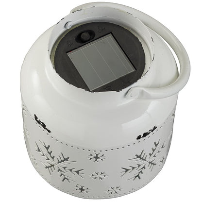 Winter White LED Snowflake Design Lantern