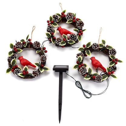 Set of 3 Cardinal Wreaths