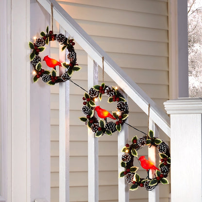 Set of 3 Cardinal Wreaths