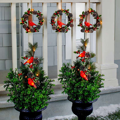 Set of 3 Cardinal Wreaths