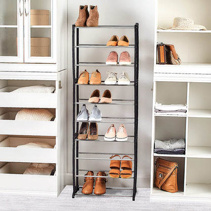 10-Tier Shoe Storage Rack