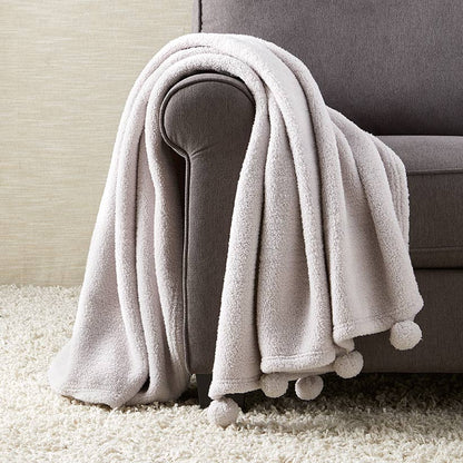 Pom-Pom Sherpa Throws