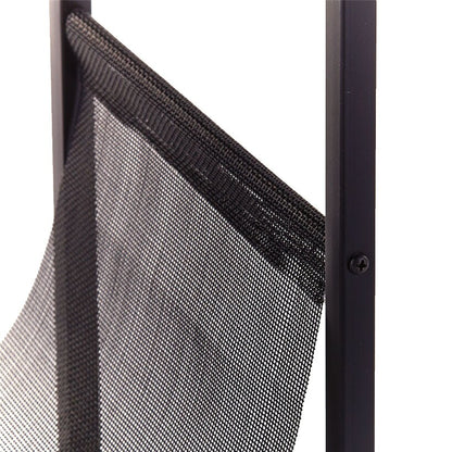 Industrial Side Table with Magazine Pouch