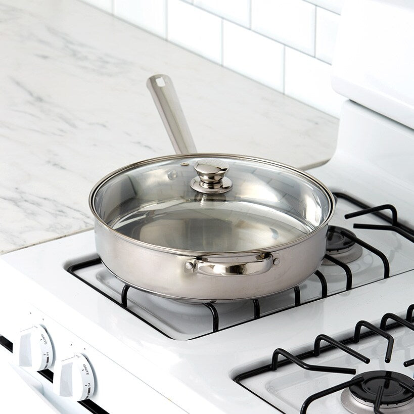 12" Stainless Steel Sauté Pan