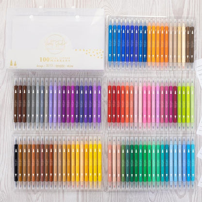 Violet Studio Set of 100 Dual-Tip Markers