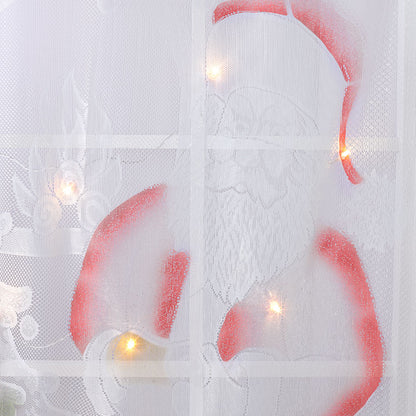 Pre-Lit Santa Window Panel