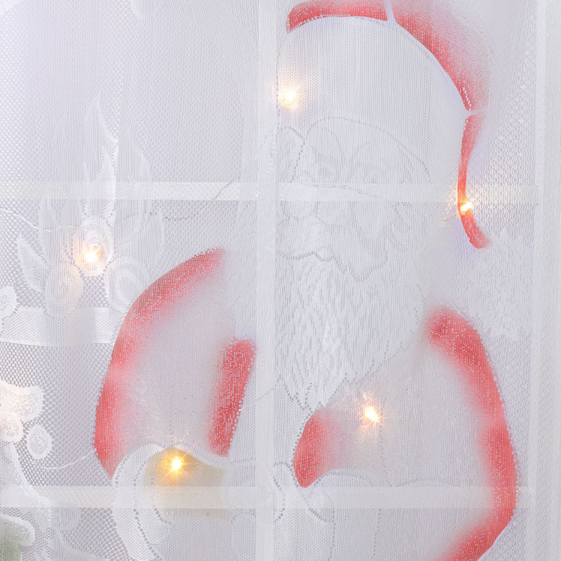 Pre-Lit Santa Window Panel