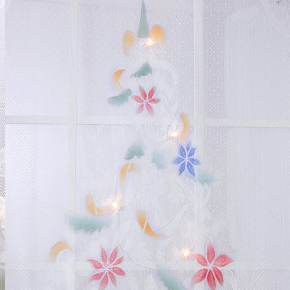Pre-Lit Santa Window Panel