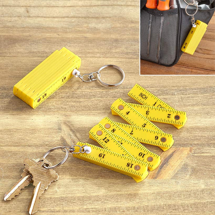 Set of 2 Mini Fold-Up Keychain Rulers | LTD Commodities