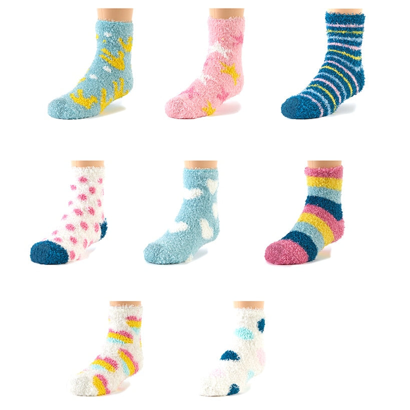Girl's Cozy Socks Pack - Set of 8