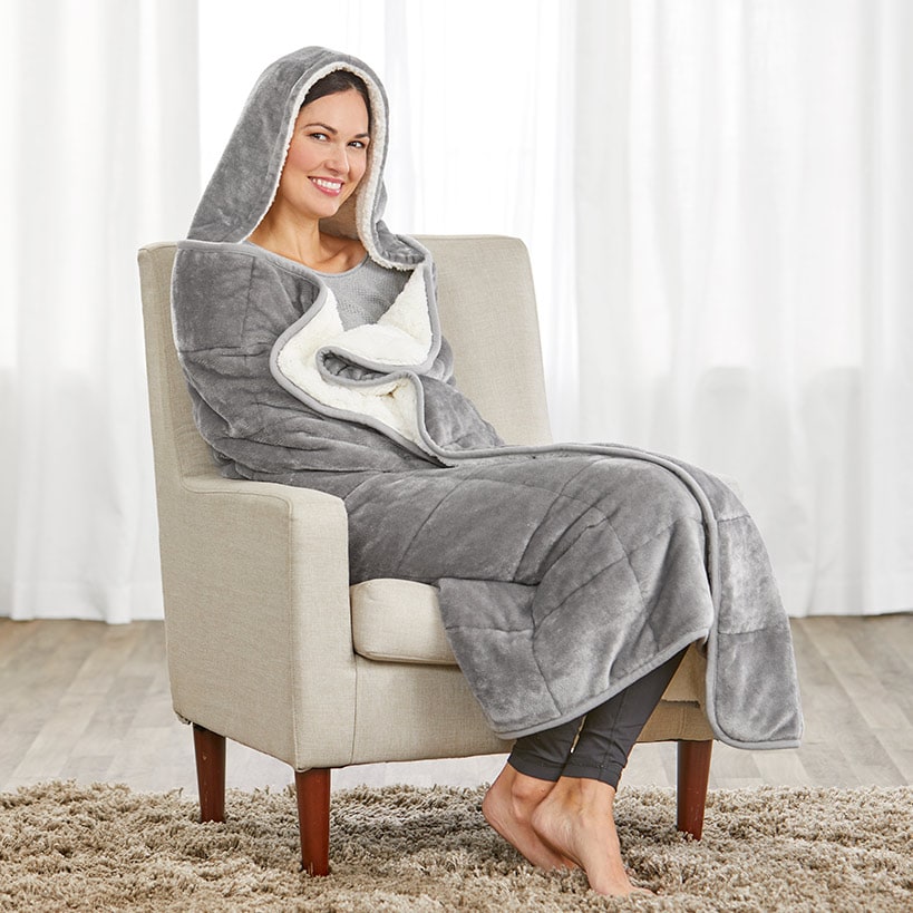 10-Lb. Hooded Weighted Throws