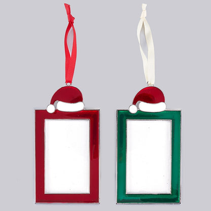 Set of 2 Gift Card Frame Ornaments