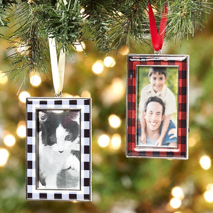 Set of 2 Gift Card Frame Ornaments