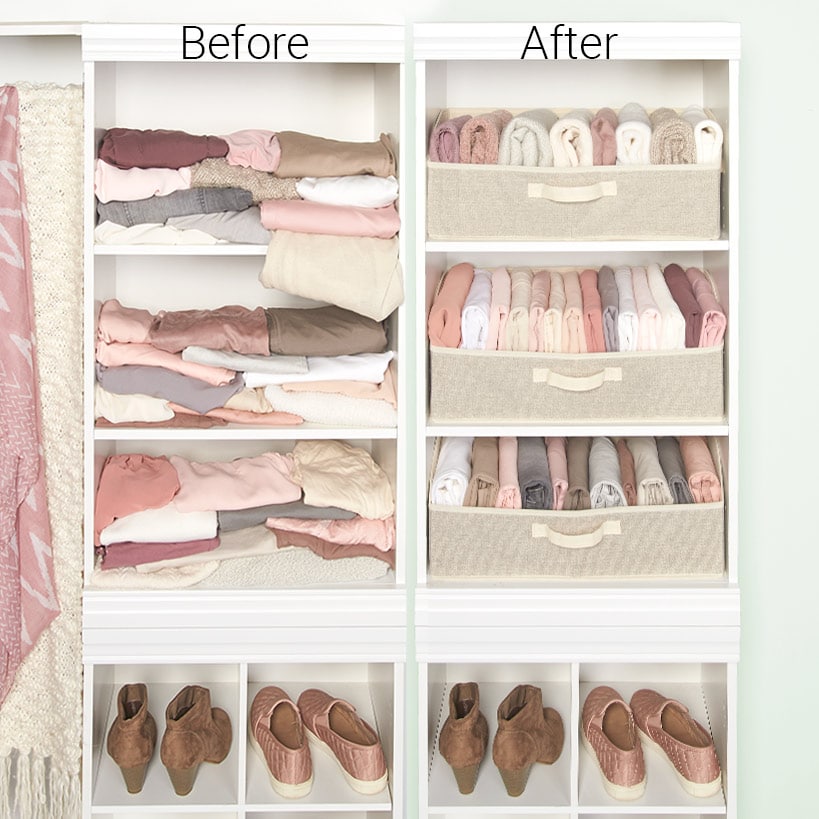 Trapezoid Storage Bins Set of 2