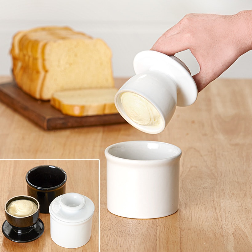 Stoneware Butter Keepers