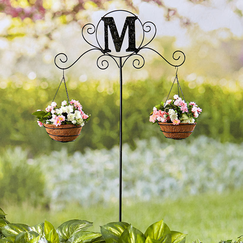 Monogram Double Planter Stakes