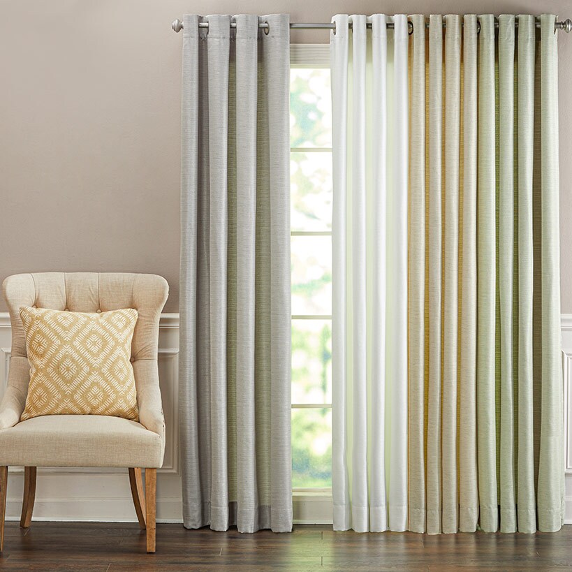 Grasscloth Room Darkening Window Panel