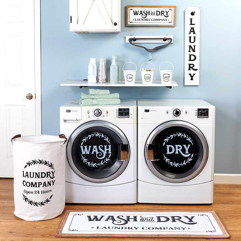 Industrial Farmhouse Laundry Decals