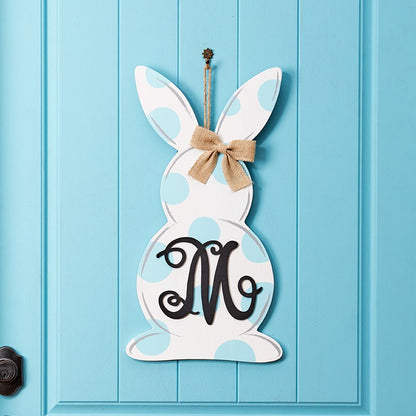 Monogram Easter Bunny Door Hanger