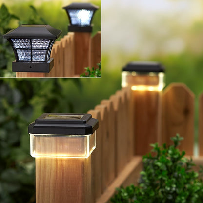 Sets of 2 Solar Post Cap Lights