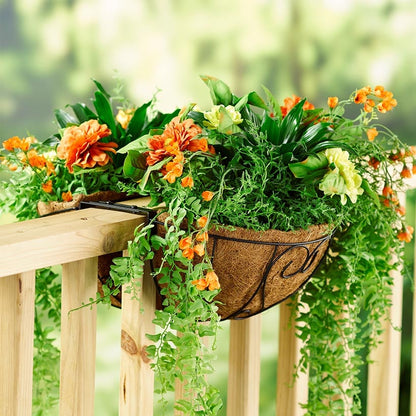 Double-Sided Coir Railing Planters
