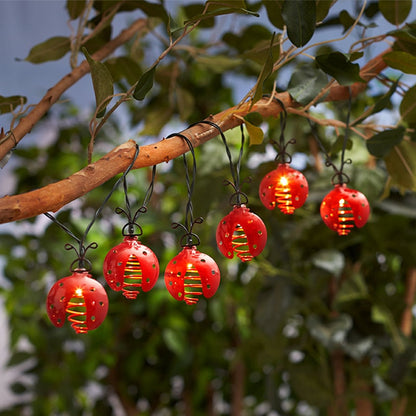 Solar Ladybug String Lights
