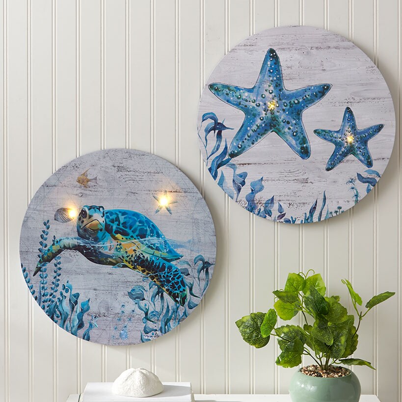 Surfside Lighted Canvas Wall Art