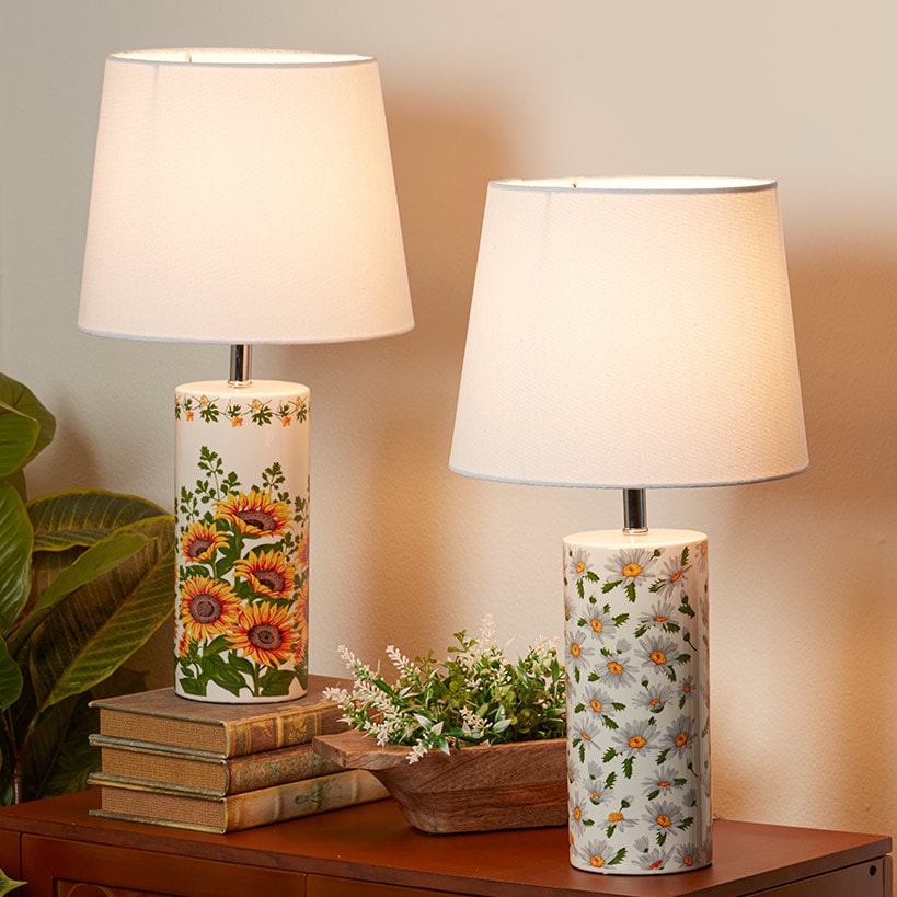 Sunflowers or Daisies Table Lamps