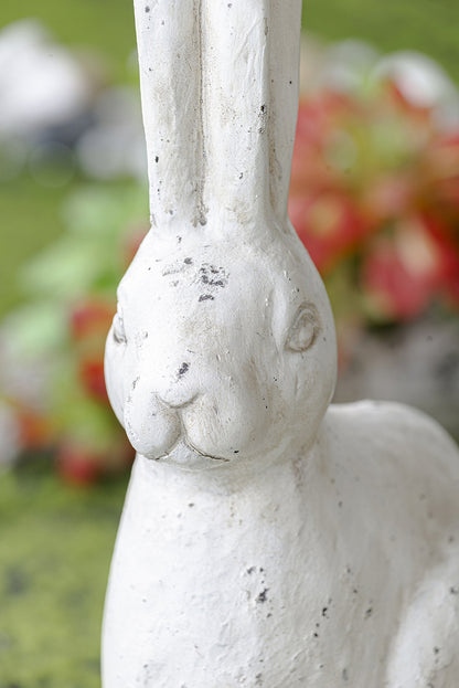 8.3x5.1x18.5" White Rustic Rabbit Figurine, Small - image 6