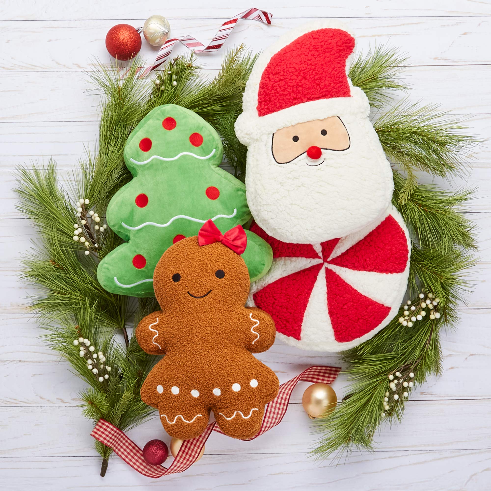 Holiday Character Shaped Decorative Pillow