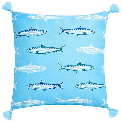 Gone to the Lake Embroidered Decorative Pillow