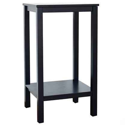 Modern Accent Wooden Side Table - Black, Brown, or White