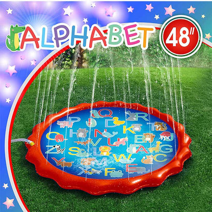 Splash Buddies Alphabet Sprinkler 48" Outdoor Kids Splash Pad